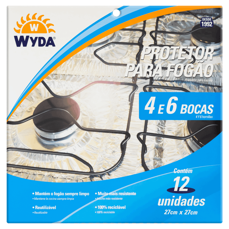 Protetor-para-Fogao-Wyda-27cm-x-27cm-12-Unidades