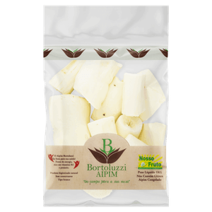 Aipim Branco Congelado Bortoluzzi Pacote 1kg