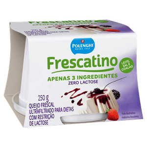 Queijo Frescal Ultrafiltrado Zero Lactose Polenghi Frescatino Pote 250g