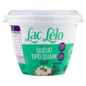 Queijo Quark Light Lac Lélo Pote 280g