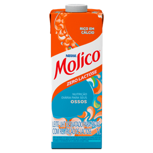 Leite UHT Desnatado Zero Lactose Molico Caixa 1l