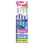 Escova Dental Macia 35 Oral-B Indicator Color Collection 4 Unidades
