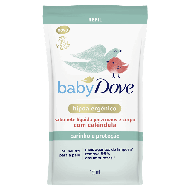 Sabonete-Liquido-Carinho-e-Protecao-Maos-e-Corpo-Dove-Baby-Sache-180ml-Refil