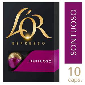 Café em Cápsula Torrado e Moído Espresso Sontuoso L´or Caixa 52g 10 Unidades