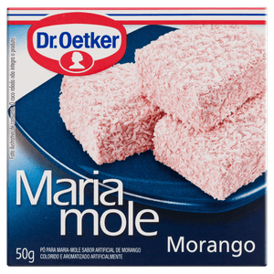 Pó para Maria Mole Morango Dr. Oetker Caixa 50g