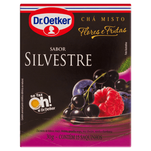 Chá Silvestre Dr. Oetker Flores e Frutas Caixa 30g 15 Unidades