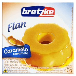 Pó para Flan Caramelo Bretzke Caixa 40g