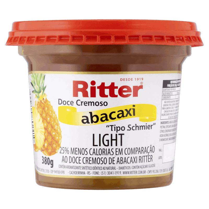 Doce-Cremoso-Schmier-Abacaxi-Light-Ritter-Pote-380g