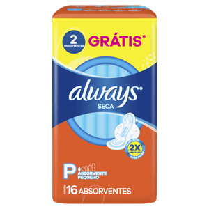 Absorvente com Abas Dia Seca Always Super Proteção Pacote 16 Unidades Leve Mais Pague Menos