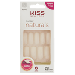 Unha Postiça Quadrada Kiss New York Salon Naturals Longa Caixa 28 Unidades