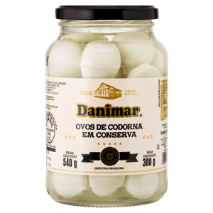 Ovo de Codorna em Conserva Danimar Vidro 300g