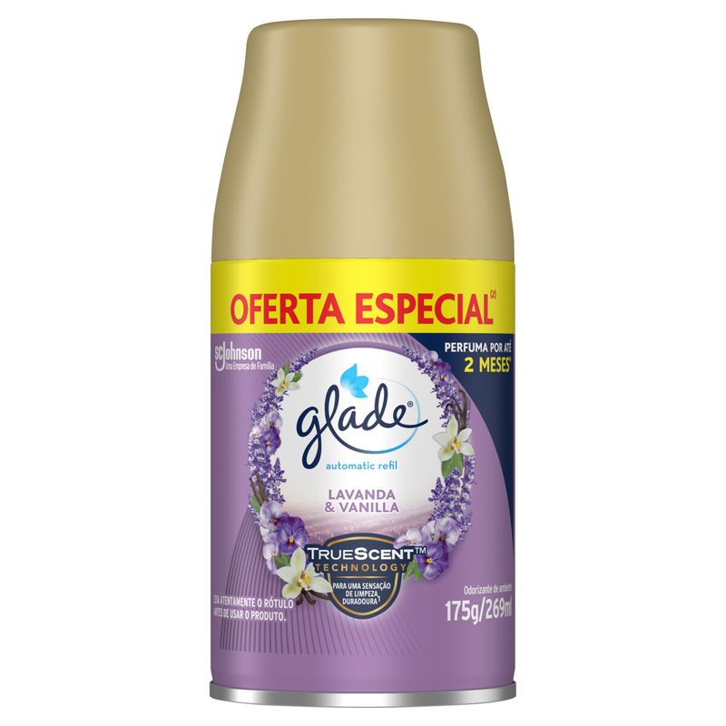 Odorizador-de-Ambiente-Lavanda---Vanilla-Glade-Automatic-Frasco-269ml-Refil-Oferta-Especial