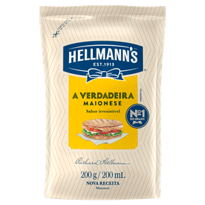 Maionese Hellmann´s Sachê 200g Embalagem Econômica