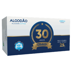 Algodão Hidrófilo Cottonbaby Caixa 25g