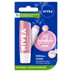 Protetor Labial Pérola Shine Nivea Blister 4,8g