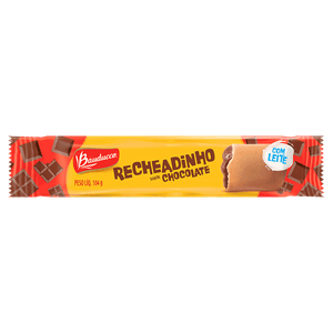 Biscoito Recheio Chocolate Bauducco Recheadinho Pacote 104g