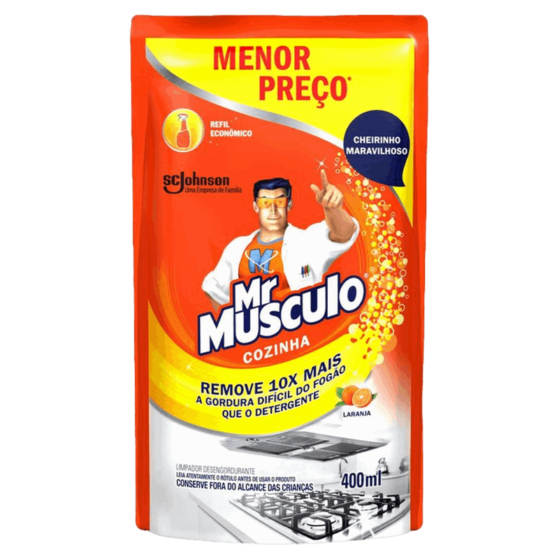 Limpador-Desengordurante-Cozinha-Laranja-Mr-Musculo-Sache-400ml-Refil-Economico-Gratis-20--de-Desconto