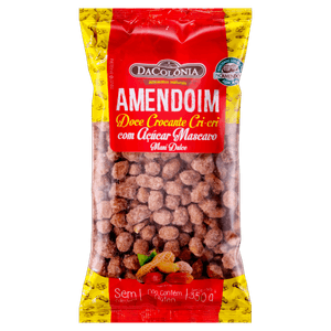 Amendoim Cri-Cri Crocante com Açúcar Mascavo DaColônia Pacote 350g