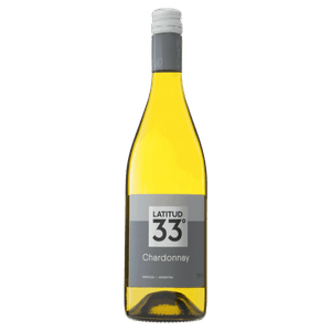 Vinho Argentino Branco Seco  Latitud 33º Chardonnay Mendoza Garrafa 750ml