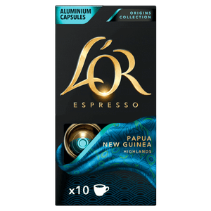 Café em Cápsula Torrado e Moído Espresso L´or Origins Collection Caixa 52g 10 Unidades