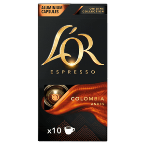 Café em Cápsula Torrado e Moído Espresso Colômbia L´or Origins Collection Caixa 52g 10 Unidades