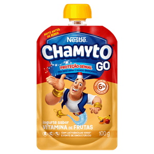 Iogurte Parcialmente Desnatado Vitamina de Frutas Chamyto Go Squeeze 100g