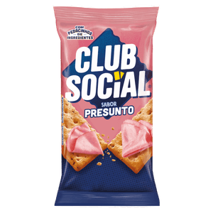 Pack Biscoito Presunto Club Social Pacote 141g 6 Unidades