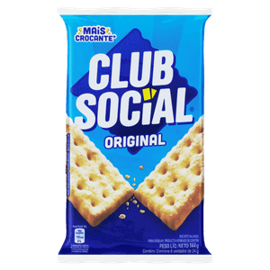 Pack Biscoito Original Club Social Pacote 144g 6 Unidades