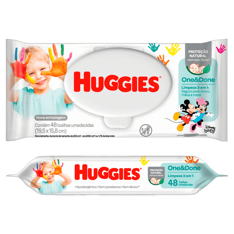 Toalha-Umedecida-Disney-Baby-Huggies-One---Done-Pacote-48-Unidades