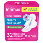 Absorvente-com-Abas-Seca-Intimus-Tripla-Protecao-Pacote-32-Unidades-Leve-Mais-Pague-Menos