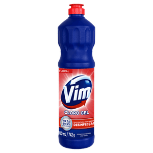 Desinfetante Multiuso Cloro Gel Floral Vim Frasco 700ml