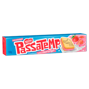 Biscoito Recheio Morango Passatempo Pacote 130g