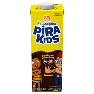 Bebida Láctea UHT Chocolate Pirakids Caixa 1l