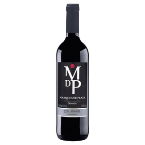 Vinho Espanhol Tinto Seco Crianza Marques de Plata Utiel-Requena Garrafa 750ml