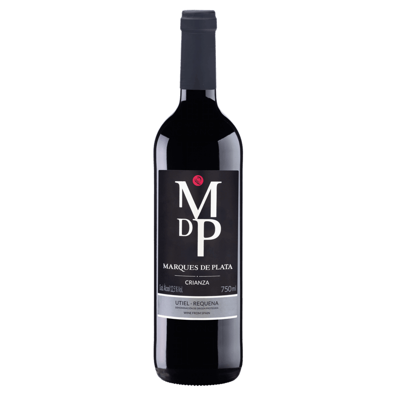 Vinho Espanhol Tinto Seco Crianza Marques de Plata Utiel-Requena Garrafa 750ml