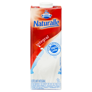 Leite UHT Integral Colônia Holandesa Naturalle Caixa com Tampa 1l