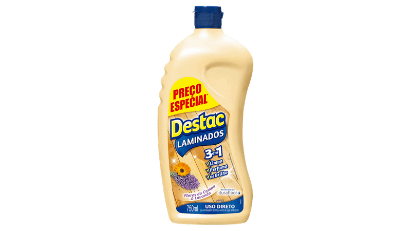 フットケア DET o 3bottlesdetoxDETSsss Limpador para Pisos Laminados Flores do Campo & Lavanda Destac
