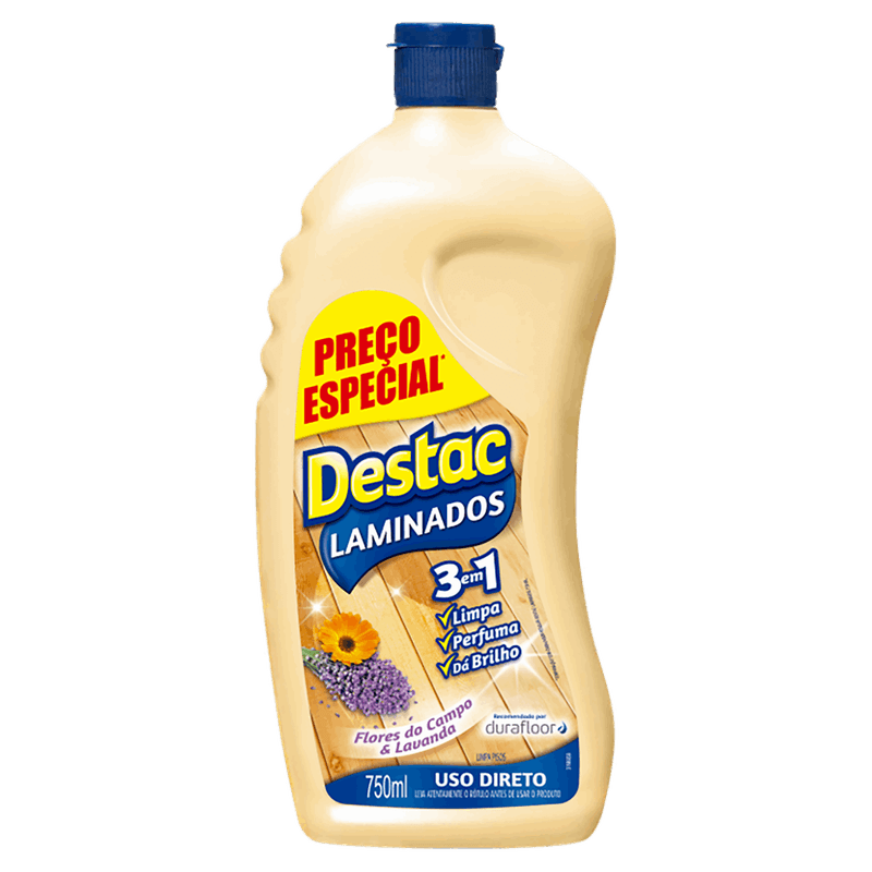 Limpador-para-Pisos-Laminados-Flores-do-Campo---Lavanda-Destac-Squeeze-750ml-Gratis-20--de-Desconto