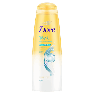 Shampoo Dove Brilho + Óleo Micelar Frasco 400ml