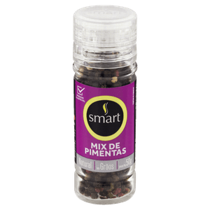 Mix de Pimenta em Grãos com Moedor Smart Vidro 50g