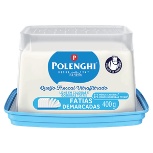 Queijo Frescal Ultrafiltrado Light Polenghi Pote 400g