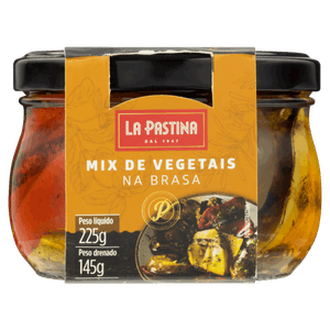 Mix de Vegetais em Conserva La Pastina Na Brasa Vidro 145g