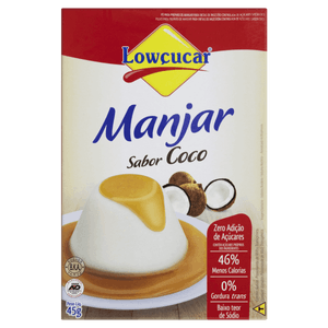 Pó para Manjar Coco Lowçucar Caixa 45g