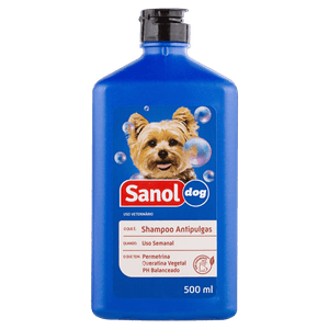 Shampoo para Cães Antipulgas Sanol Dog  Frasco 500ml