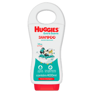 Shampoo Infantil Extra Suave Disney Baby Huggies Frasco 400ml