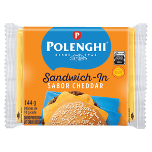 Queijo Processado Cheddar Polenghi Sandwich-In 144g