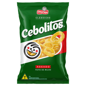 Salgadinho de Milho Elma Chips Cebolitos Clássicos Pacote 138g
