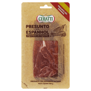 Presunto Cru Fatiado Espanhol Ceratti 100g