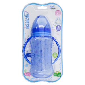 Mamadeira com Alça Azul 330ml Kuka Aquarela Big nº 2