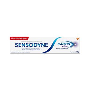 Creme Dental Sensodyne Rápido Alívio & Proteção Duradoura Caixa 90g